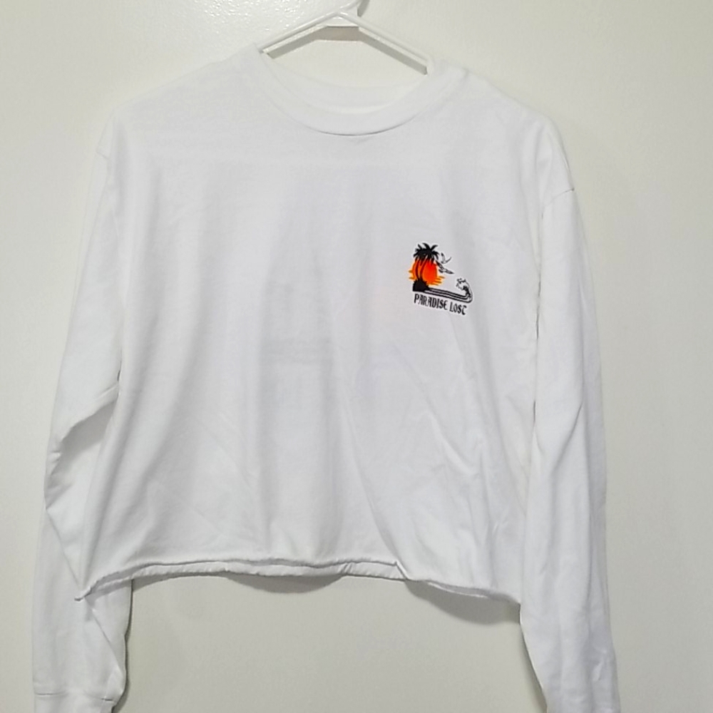 Cropped TNA long sleeve top